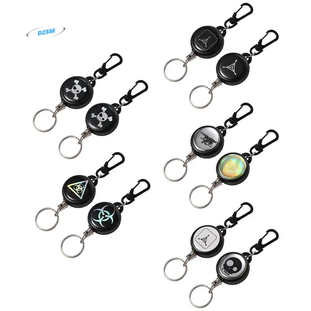

Clip Badge Lanyard Badge Holder Pull Belt Cord Retractable Keyring Key Chain Holder Elastic Key Chain Retractable Keychain