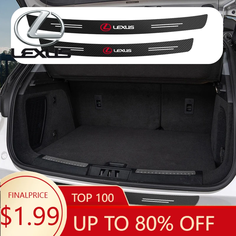 

Interior Mouldings Carbon Fiber Car Rear Bumper Trunk Guard Protected Sticker For Lexus F SPORT IS250 IS200 CT200h GS300 LS430 R