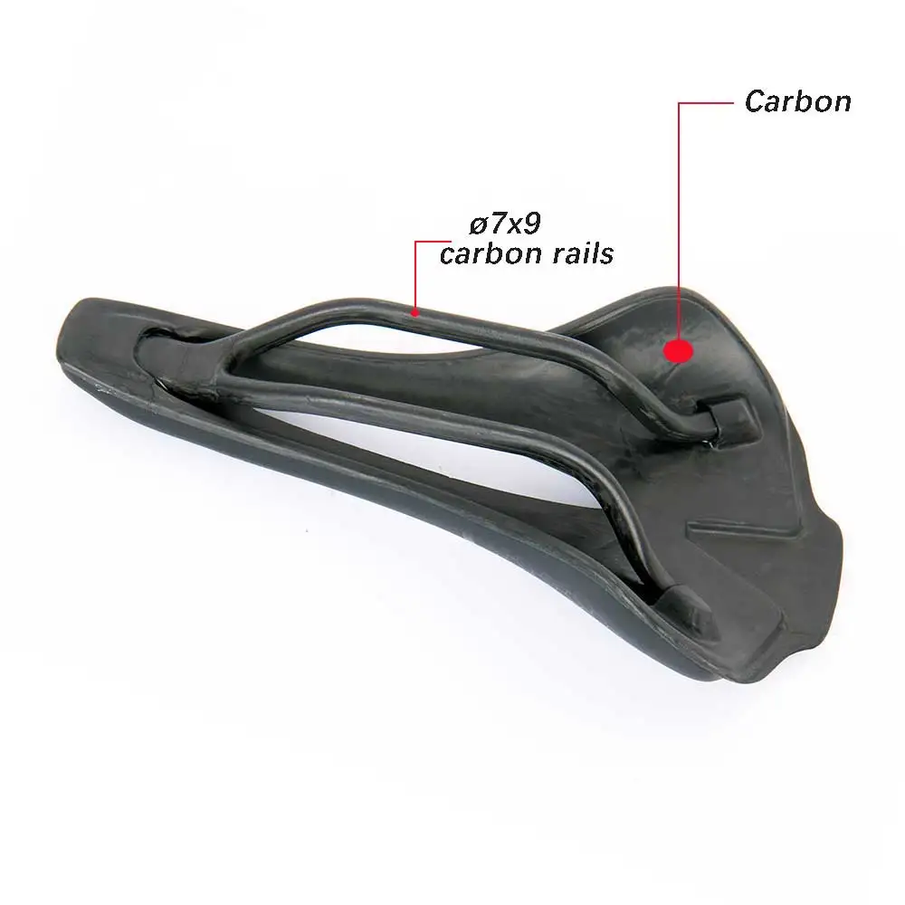 elitaone carbon fiber saddle 115g mountain bike/road bike ultralight seat 250x140mm UD textured bare carbon PL
