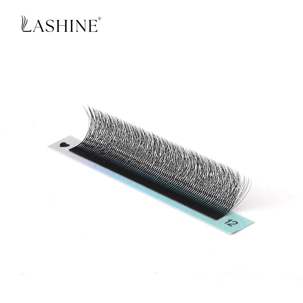 Lashine 5DW Narrow Volume Eyelash Extensions 12Rows 0.07mm C/D/M Curl MIX 7-14mm Soft Handmade Premade W Shape Fans Natural Look
