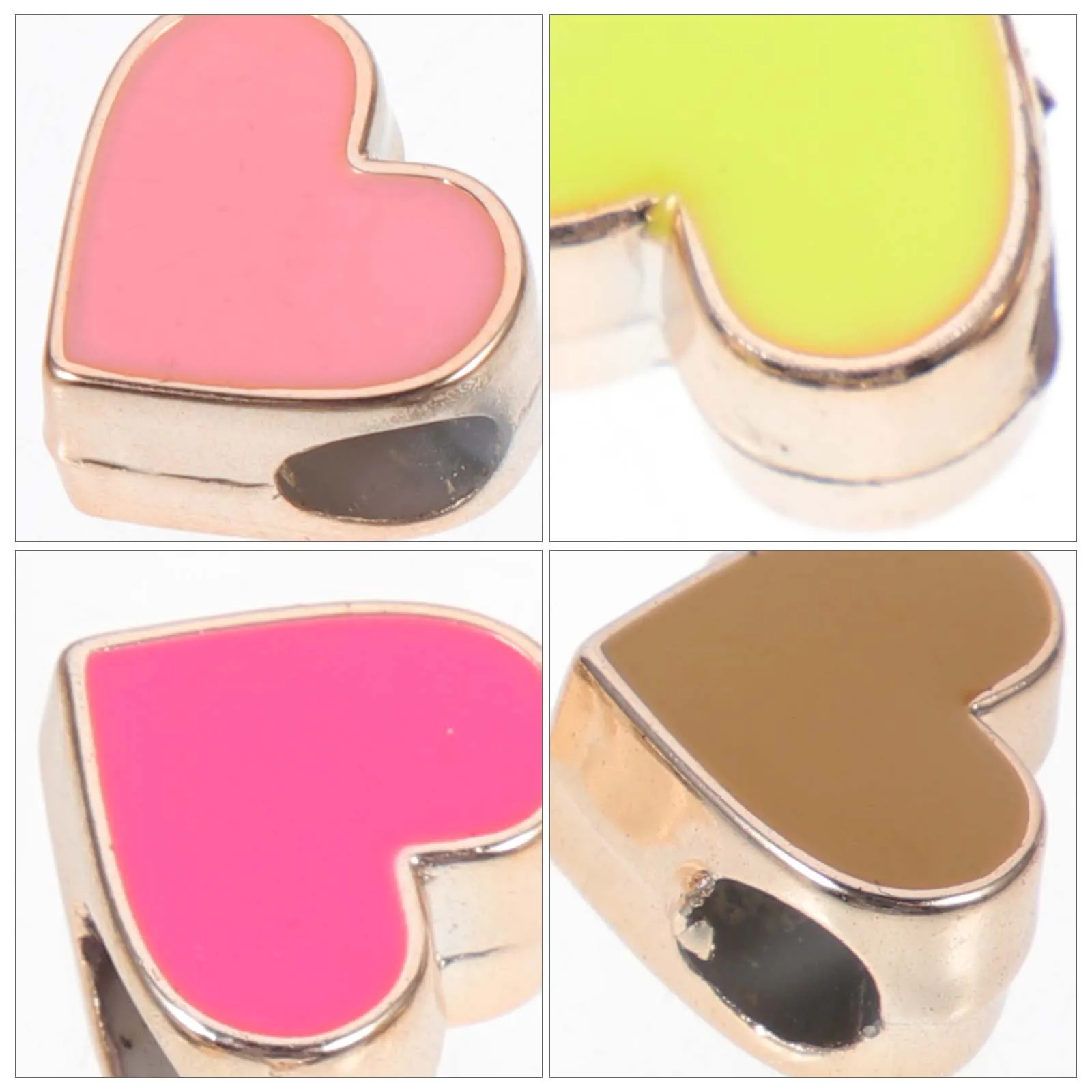 

50Pcs Resin Heart Loose Beads DIY Jewelry Making Spacer Beads for Necklace Bracelet Craft Accessories Jewelry Making Accessories