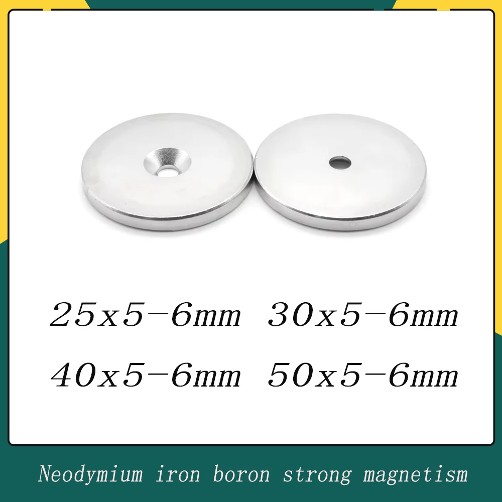 50x5-6mm Stałe magnesy NdFeB Strong big Magnesy 40*5 Otwór 6mm NdFeB superStrong Potężne magnesy pierścieniowe 30*5-6mm 25*5-6mm