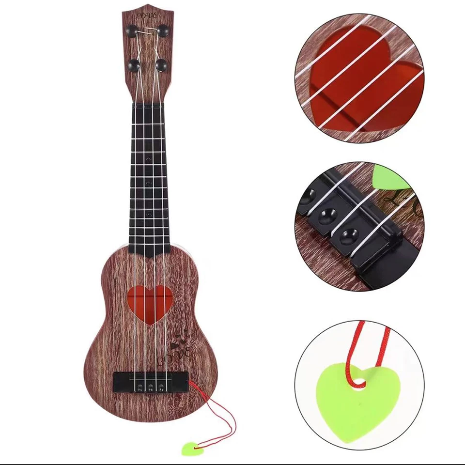 Montessori 38/44CM Children Guitar Toy Can Be Used To Play Elementary Instruments Yukrili Music Toys Boy Girl Christmas Gift