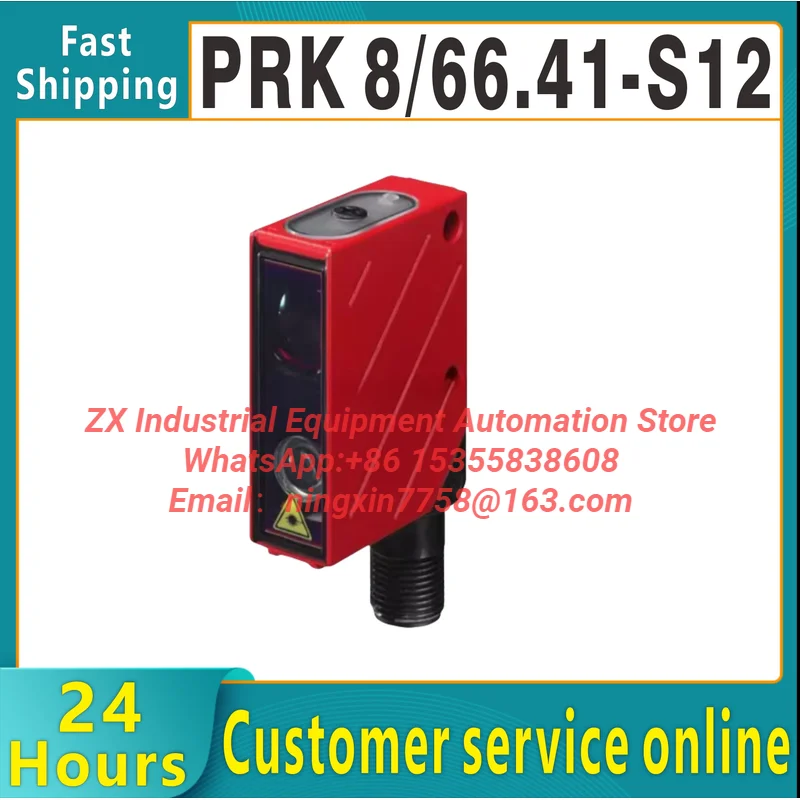 Original LEUZE PRK 8/66.41-S12 50037134 mirror reflection photoelectric sensor