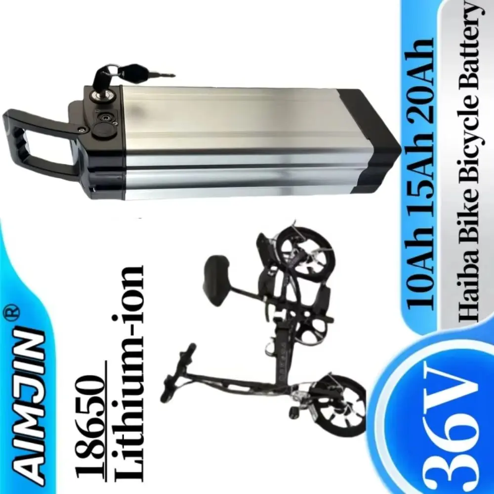 

HaiBa 36V Li-ion Battery High Capacity 10Ah/15Ah/20Ah for Shengmilo Portable with Charger Replacement Power Cell