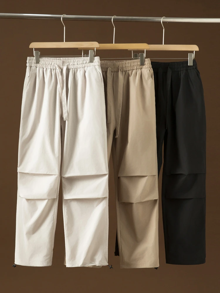 

Уличные брюки свободного кроя с прямыми штанинами и лазерной перфорацией, спортивные брюки американского десантника High Street Faion для мужчин