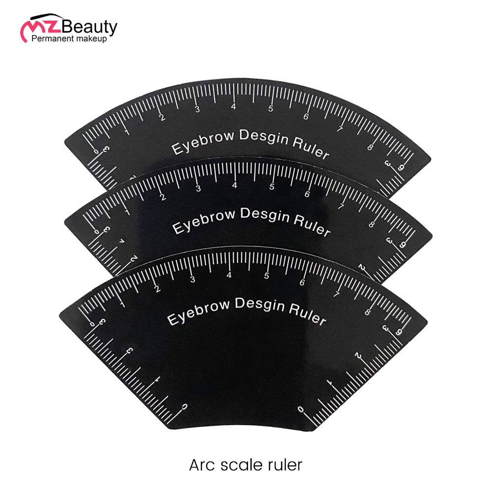 Reuse Fast Drawing Eyebrow Ruler Microblading Mapping Tool Shaping Permanent Makeup Drawing Guide Ruler Tattoo Supplies PVC Tool