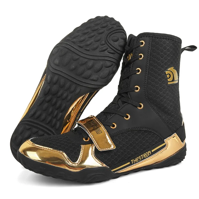 Classic Brand Comfortable Anti Slip Men Wrestling Sneaker Professional Boxing Fighting Boot Top Quality Wearable Fighting Shoe