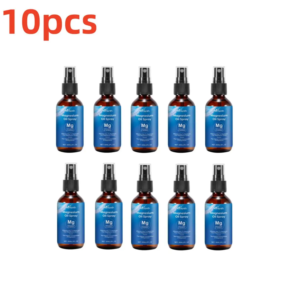 1-10PCS Natural Magnesium Oil Spray Improve Sleep Quality Relieve Muscle Pain Skin Beauty Body Health Care Products