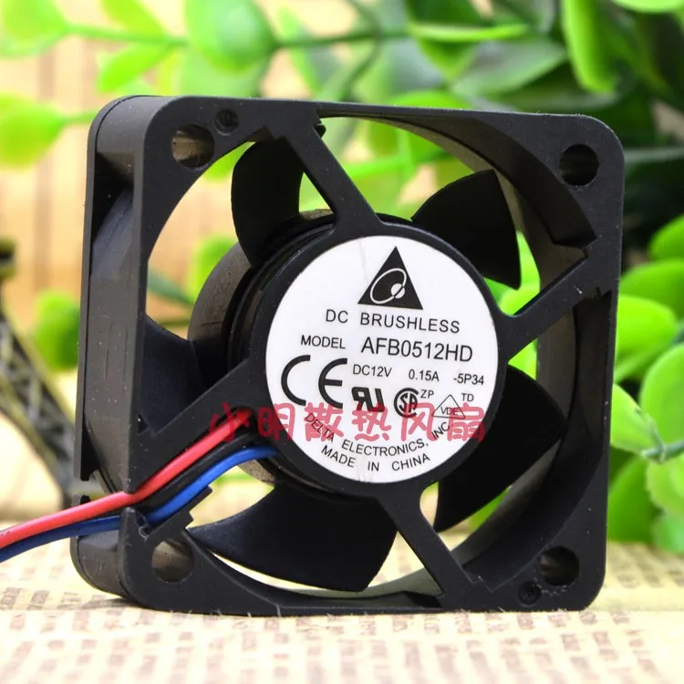 AFB0512HD 5020 12V 0.15A 5 BOLA OITO CENTÍMETROS VENTILADOR GABINETE DO COMPUTADOR