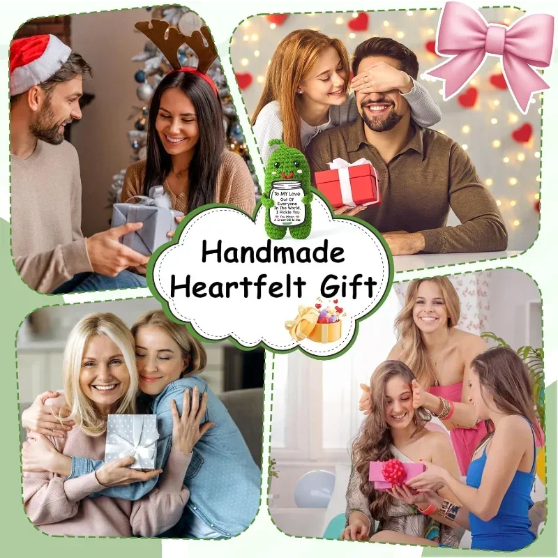 Te amo Regalos para ella, cumpleaños, regalos de Navidad para la familia, regalos románticos para mujeres y hombres, regalos hechos a mano de ganchillo
