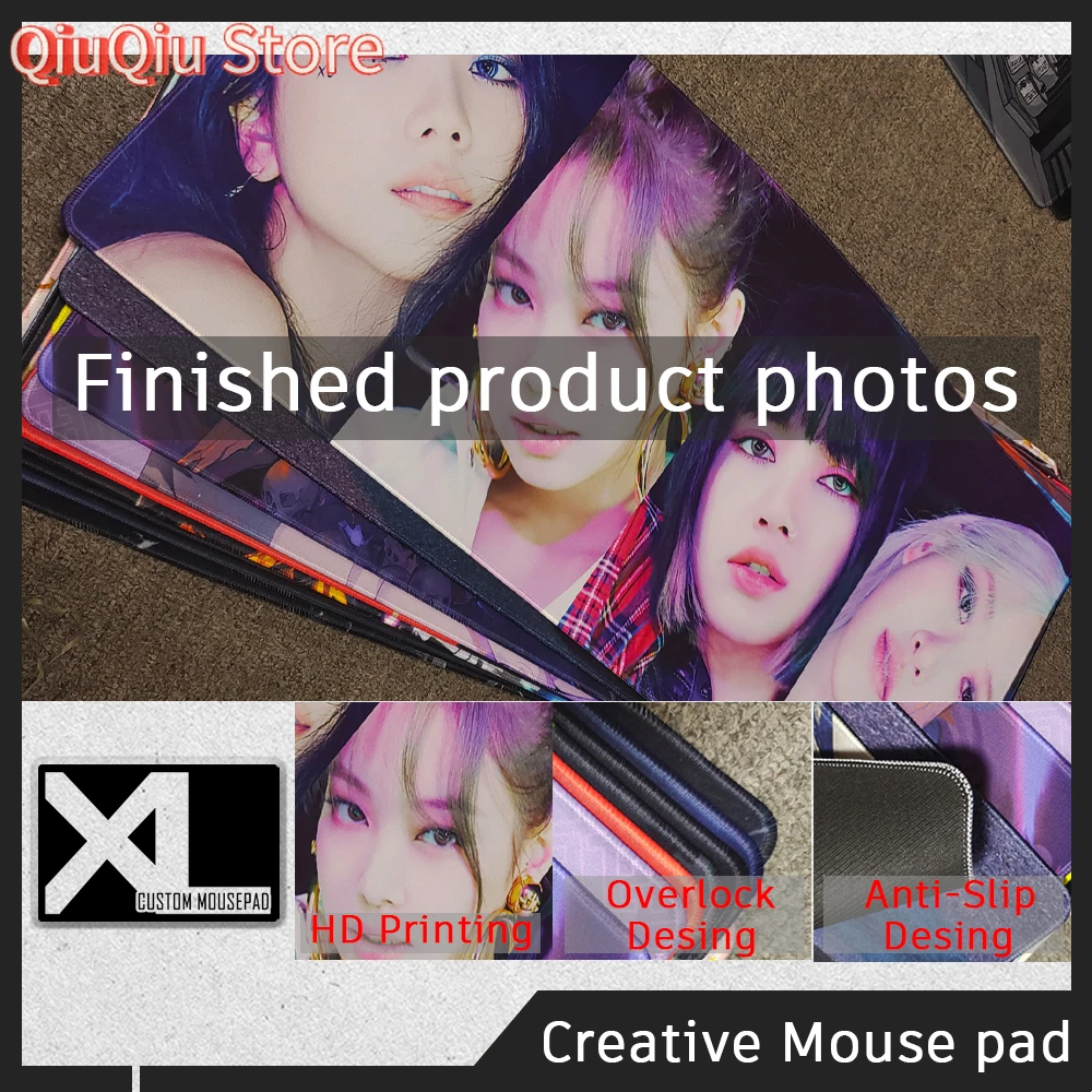 Pokemon Customised Mouse Pad Gaming Table Mat Stitched Edge Rubber Extended Mousepad Large Stitched Edge Deskpad Computer Desk M