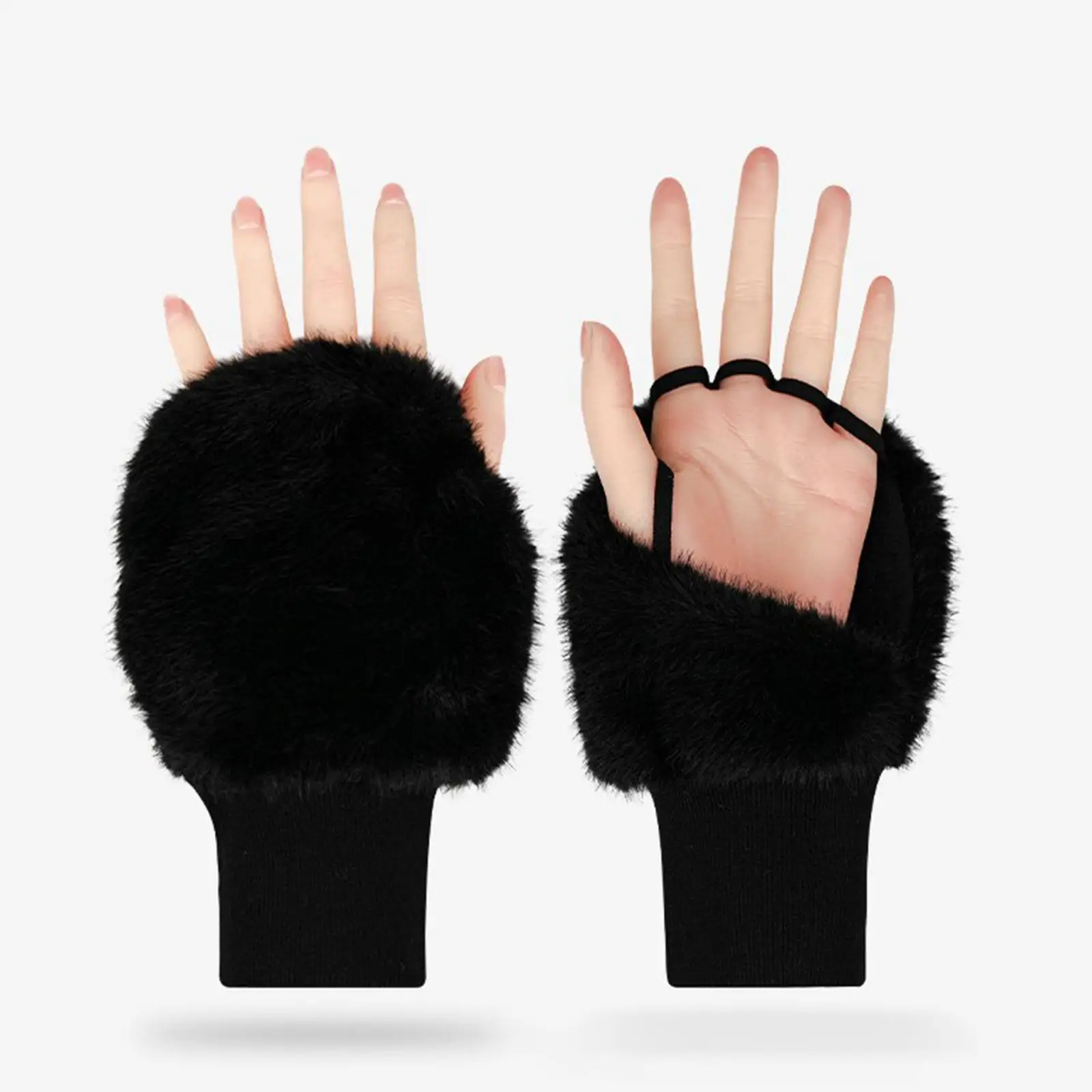 

Перчатки для гольфа без пальцев для женщин, теплые, утолщенные, совместимые с сенсорными экранами, для тренировок, зимние, повседневные, для занятий гольфом на открытом воздухе