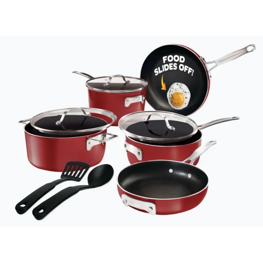10 Pc STACKMASTER Nonstick Pots and Pans Set
