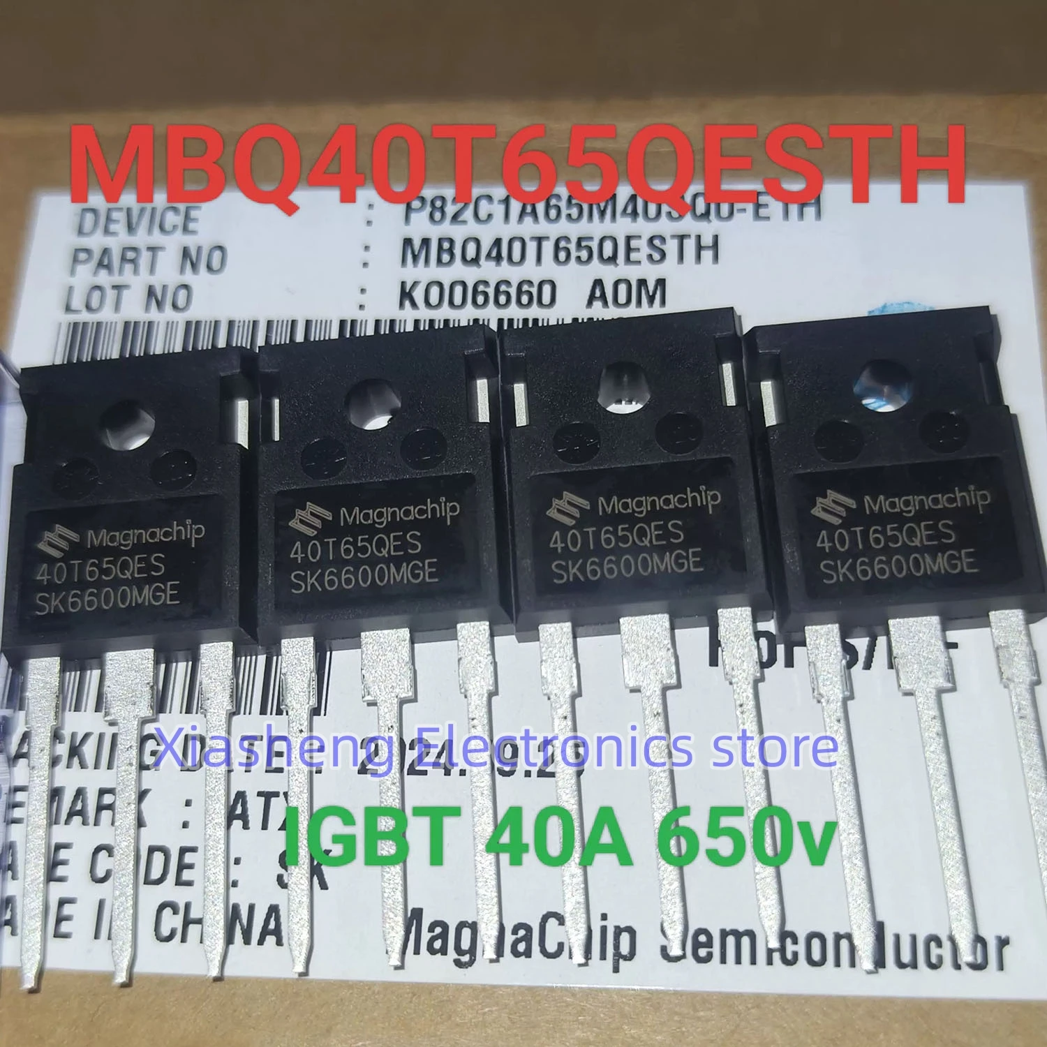 

New Original 5Pcs 40T65QES MBQ40T65QESTH TO-247 650V 40A IGBT Transistor In Stock Good Quality