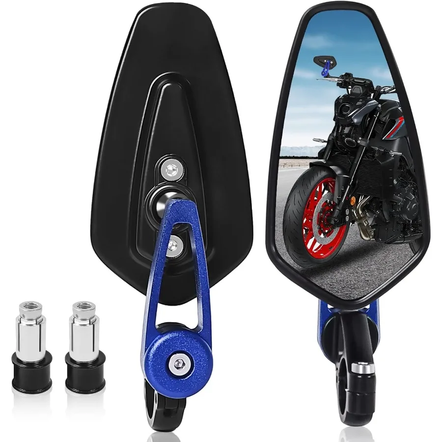 

Adjustable Bar End Mirrors for Motorcycle Handlebars 7 8 22mm Compatible with Honda GROM MSX125 CB650F GSXS750 Z125 Pro Z800 Z9