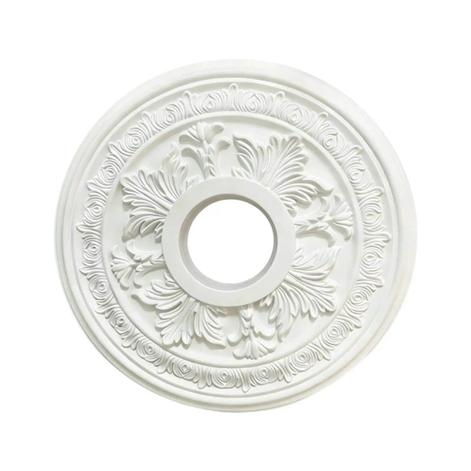 Elegant Split Ceiling Medallion PU Material for Ceiling Fan and Chandelier Base Decorative Plate