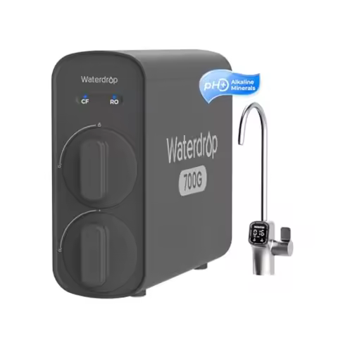 G5P700A Alkaline Mineral pH+ Reverse Osmosis Water Filter NSF/ANSI 58 and 372 Certified 700G Reverse Osmosis System 8 Stage RO