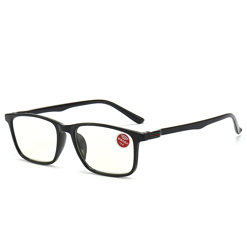 HD Reading Glasses Anti Blue Presbyopic Glasses Full Frame Square Hyperopia Glasses +100 To +400 Clear Unisex  Eyewear