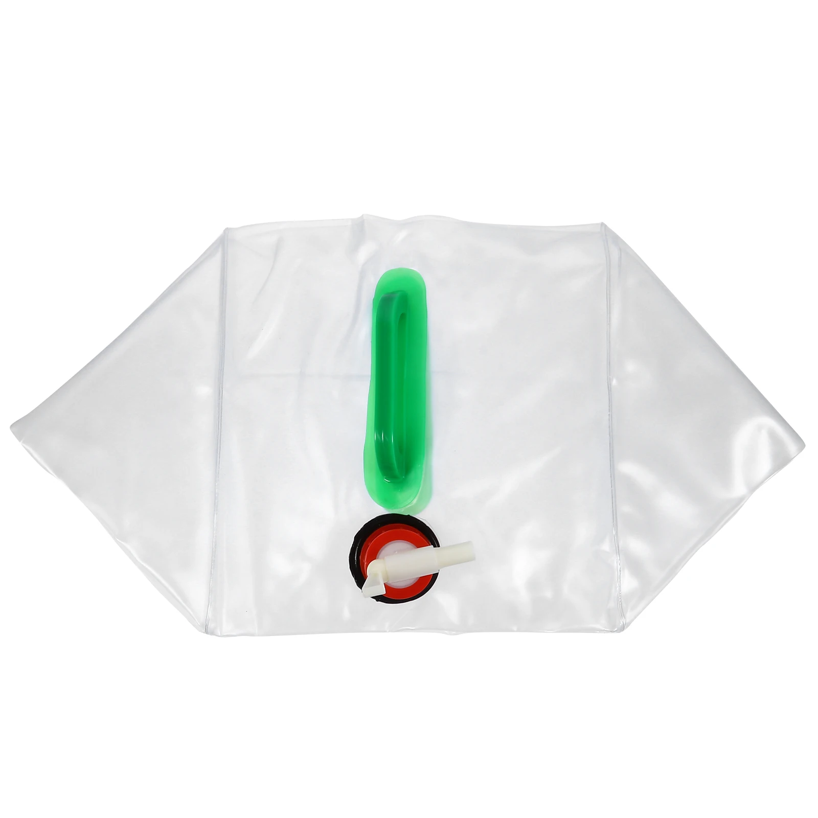 

2PCS Portable Water Bag PVC Large Capacity Collapsible Container Camping Hiking Emergency Survival Storage Outdoor Strong Sturdy