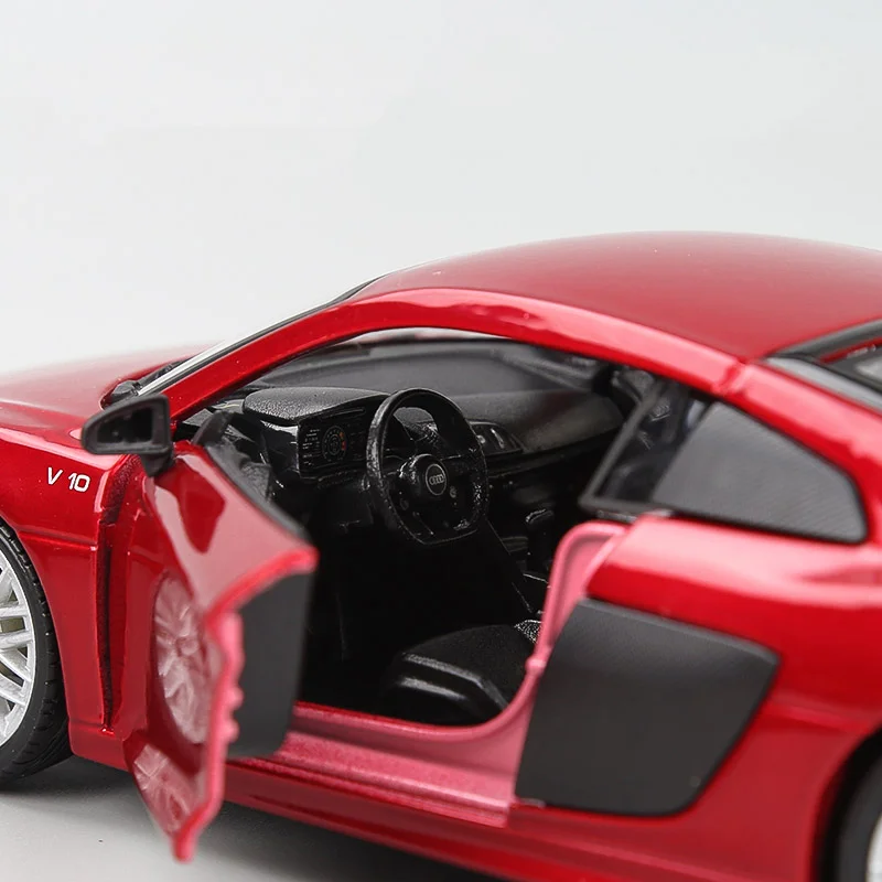 Maisto Assembly Version 1:24 Audi R8 V10 Plus Alloy Sports Car Model Diecasts Metal Toy Race Car Model Simulation Childrens Gift