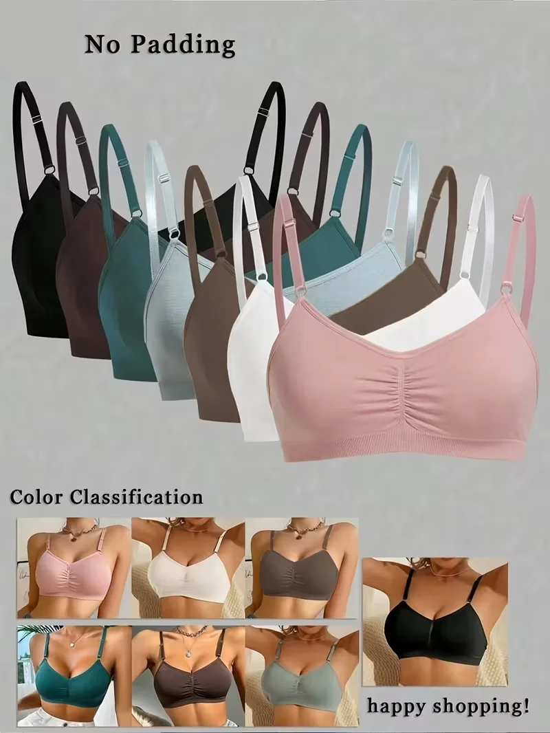 7-Piece Set of Women's Seamless Underwear, Comfortable and Convenient to Wear, Adjustable Shoulder Straps for a Secure Fit Without Any Pressure