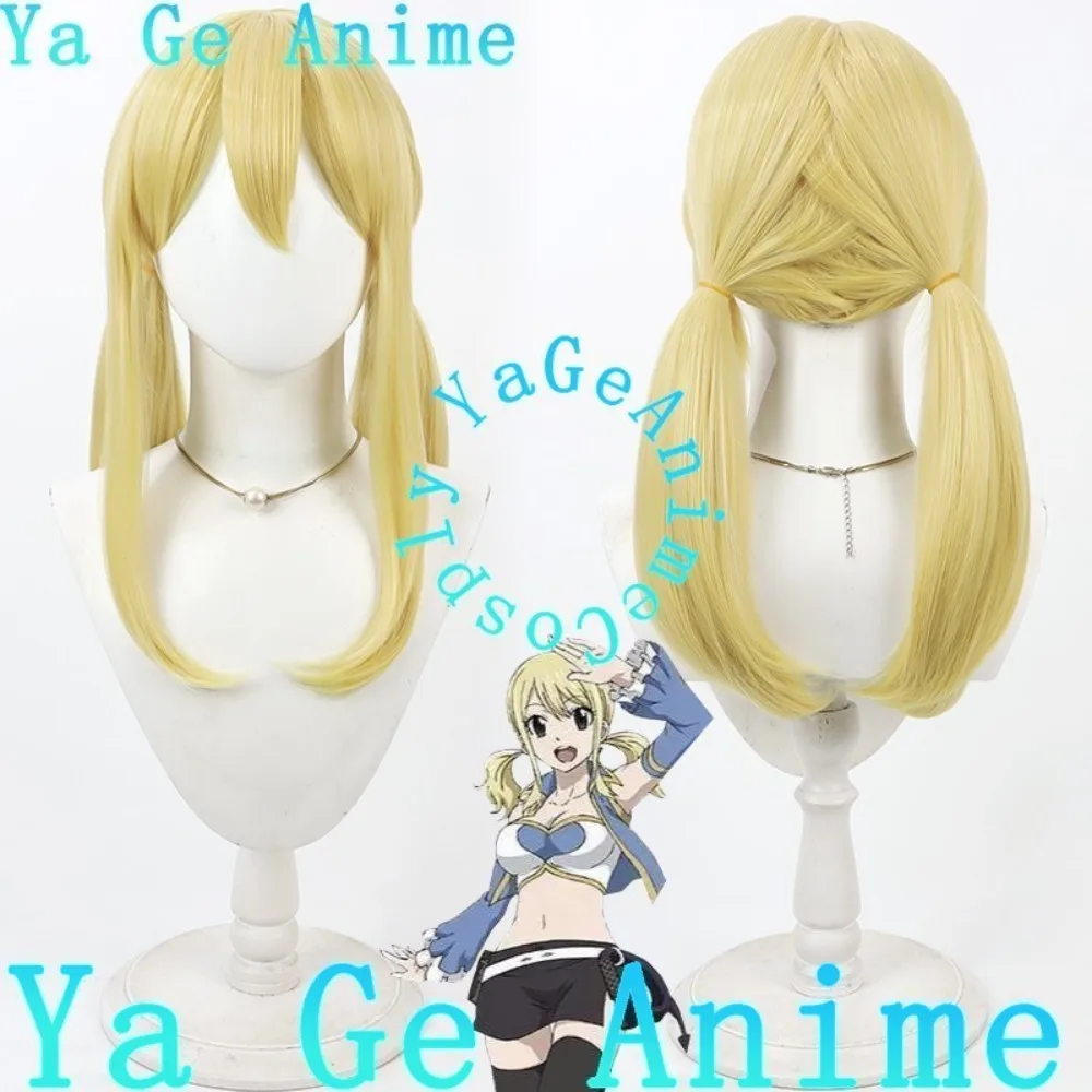 

Ya Ge Fairy Tail Lucy Heartfilia Cosplay Wig Tail Twin Braids Anime Reality Show Game Wig Used for Anime Dance Parties