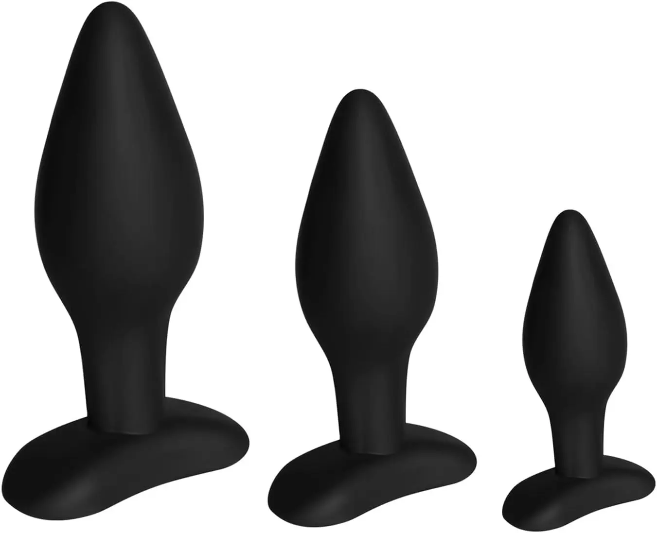 

3PCS Silicone Butt Plugs Trainer Sex Toys for Men, Women and Couples Anal Plug Training Sets