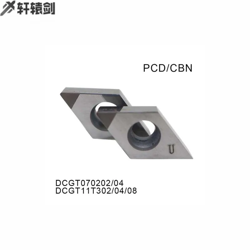 DCGT070202 DCGT070204 DCGT11T302 DCGT11T304 DCGT11T308 PCD CBN Kim Cương CNC Bằng Dlade Biến Lắp Cho Tiện Dụng Cụ