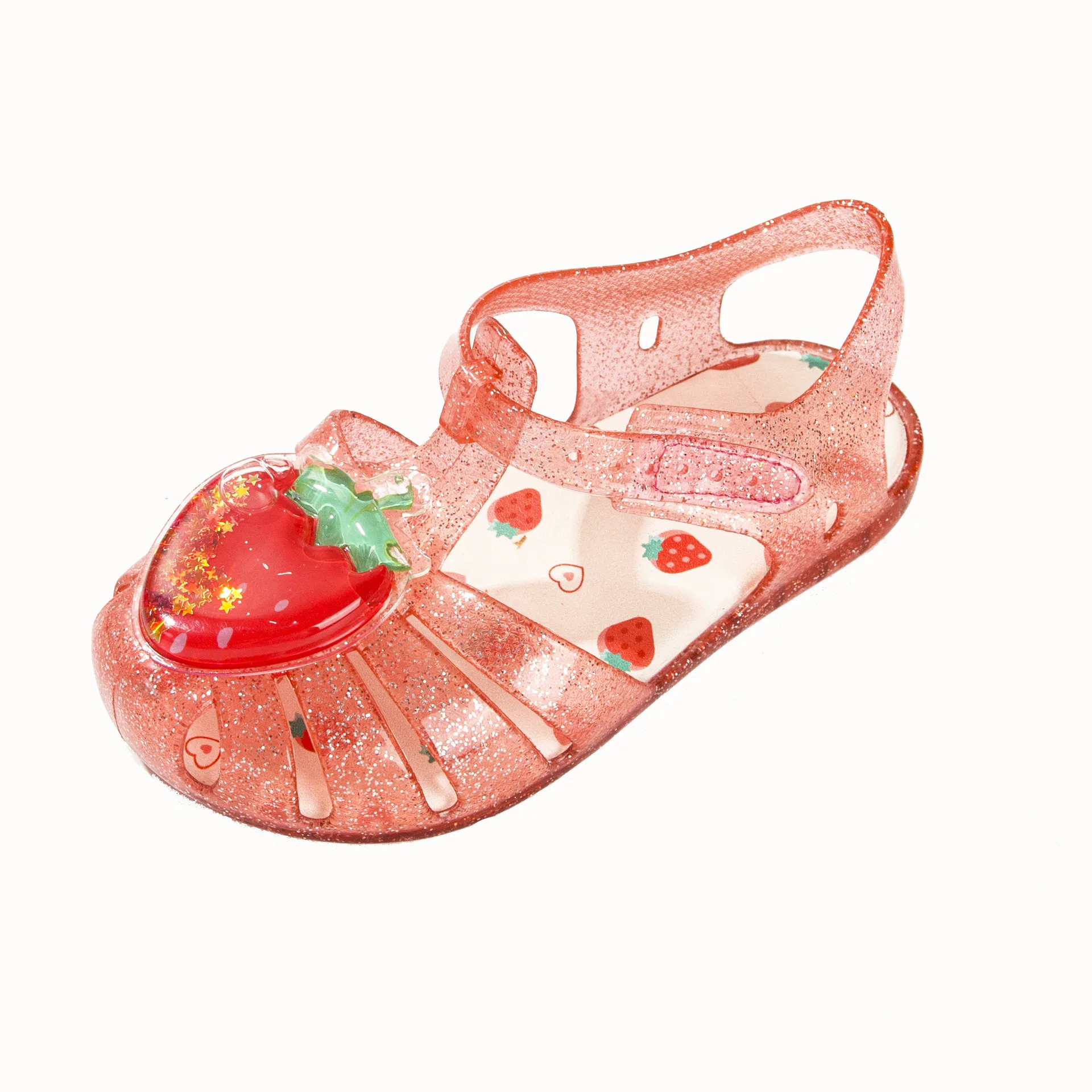 

Hot Sale Children Summer Fruit Sandals Girl Fashion Donut Pinapple Watermeon Jelly Shoes Kids Soft Beach Sandals MS020