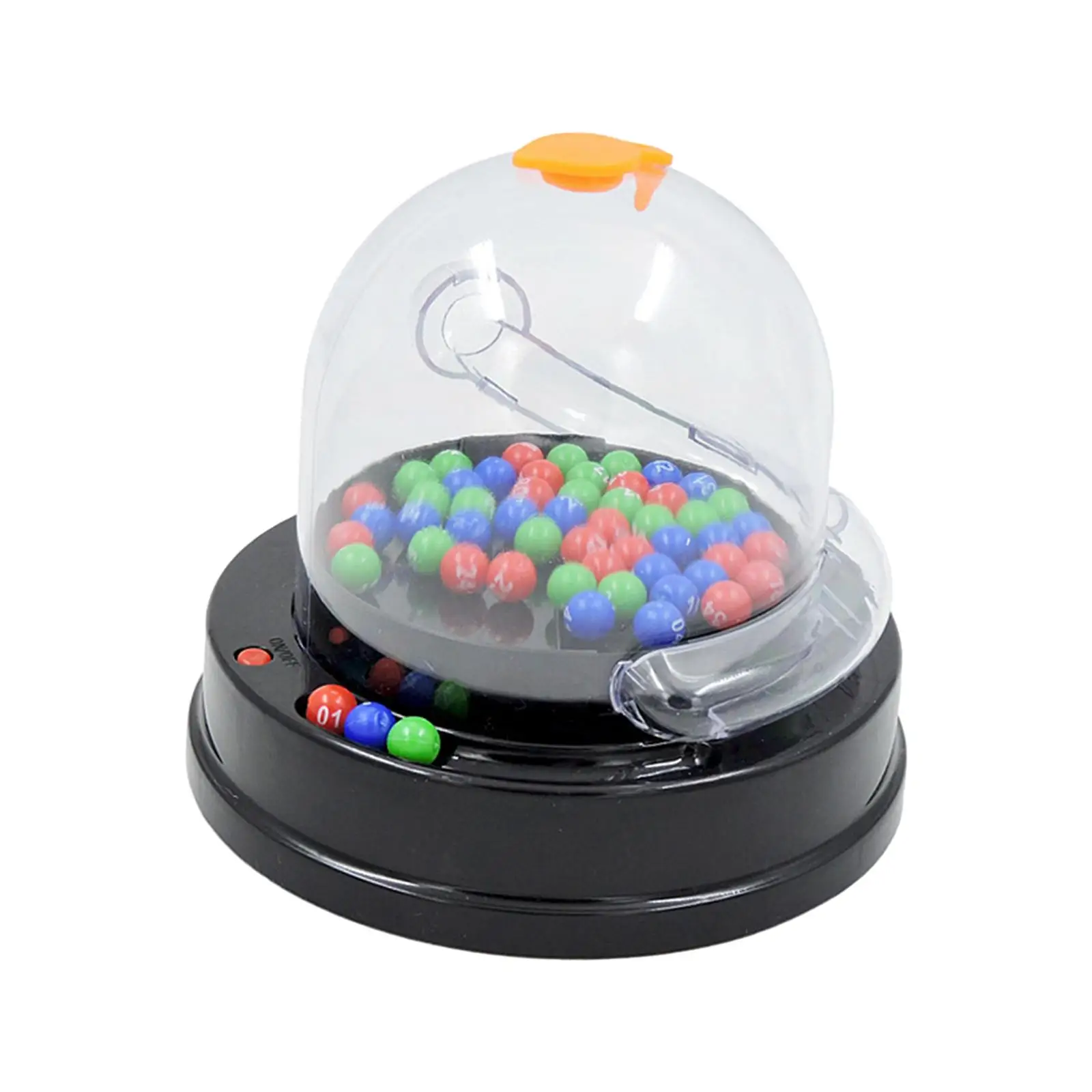 Electric Lotto Ball Machine Desktop Game Games Portable Bingo Machine Fortunate Number Picker for Carnivals Nightclub Cafe