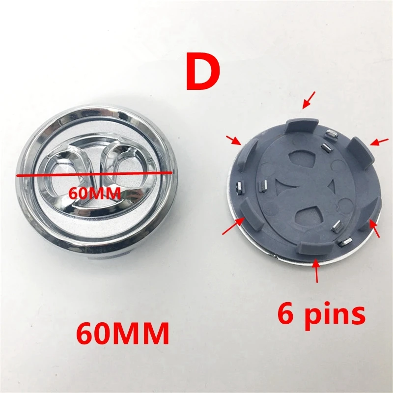 1pcs Car Wheel Center Hub Cap For Baic Senova Group X25 X65 D70 D20 X55 X35 D50 Decorative Cover