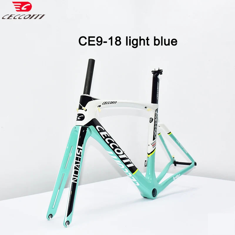 Ceccotti-Road Bike Carbon Frame, 700C Bicycle Frameset, V Brake, High Quality, Shipping Fast