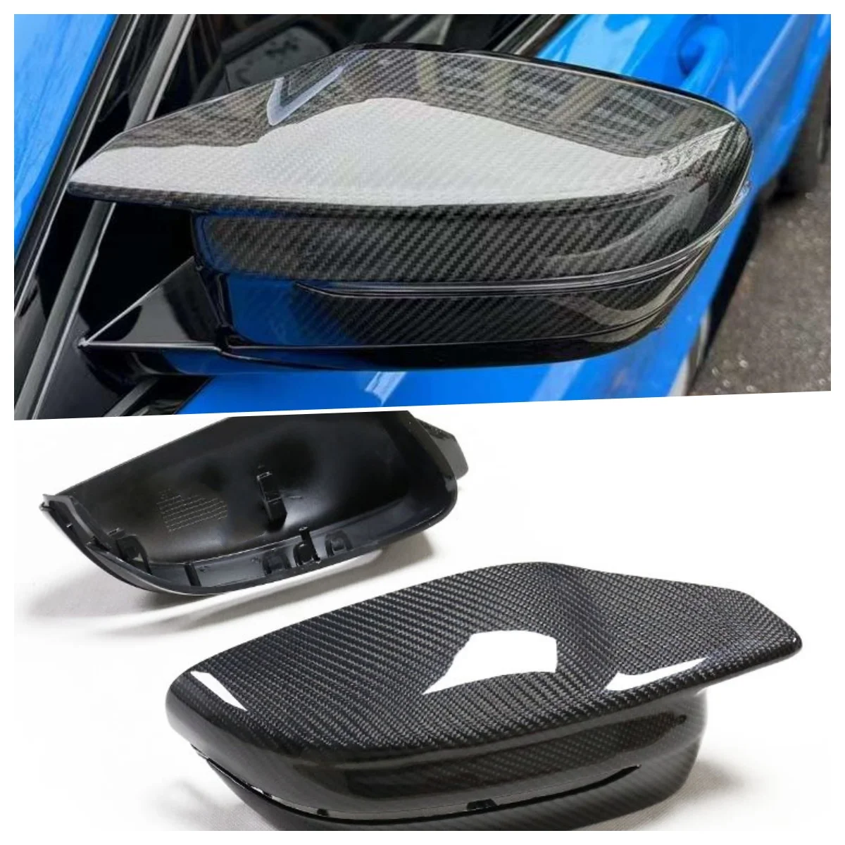 

MRD For G80 G82 M3 M4 Carbon Fiber Rearview Mirror Cover Mirror Cap For Replacement.
