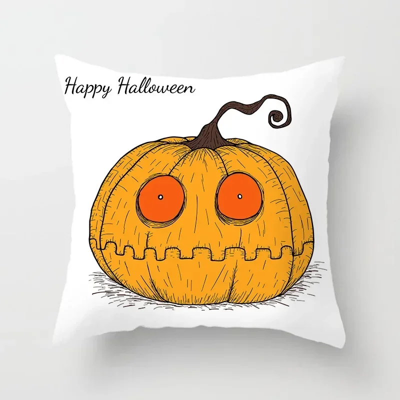 Halloween kussensloop cartoon duivel pompoen decoratief
