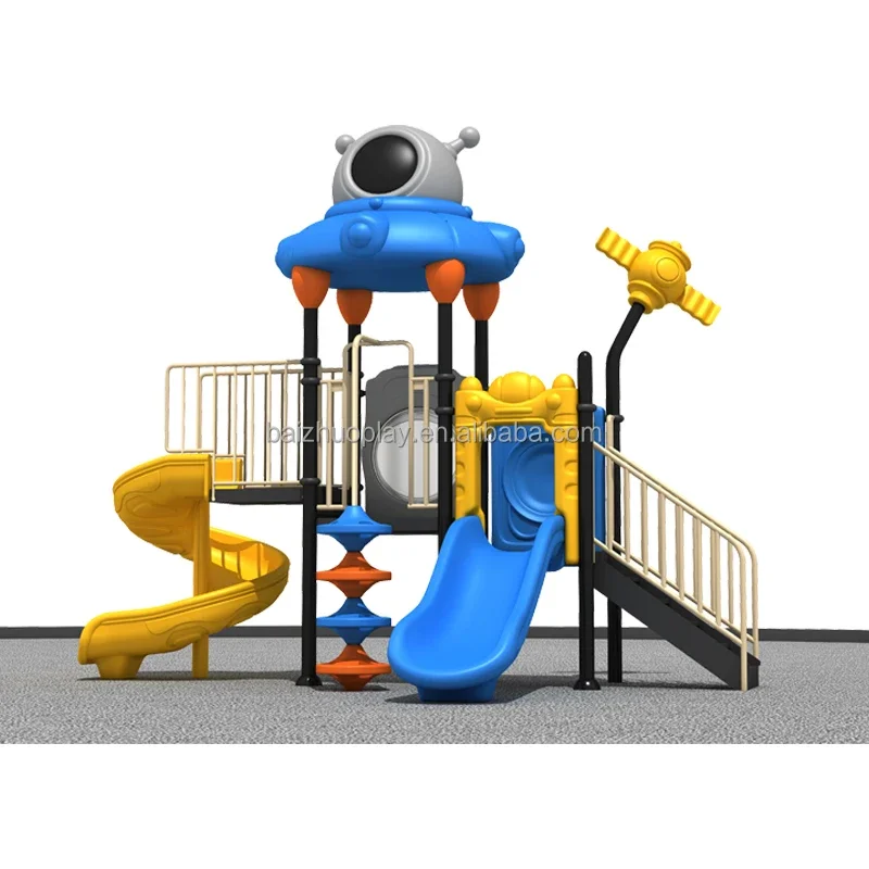 

Outdoor playground plastic slide combination slide children playground outdoor amusement park equipment for sale