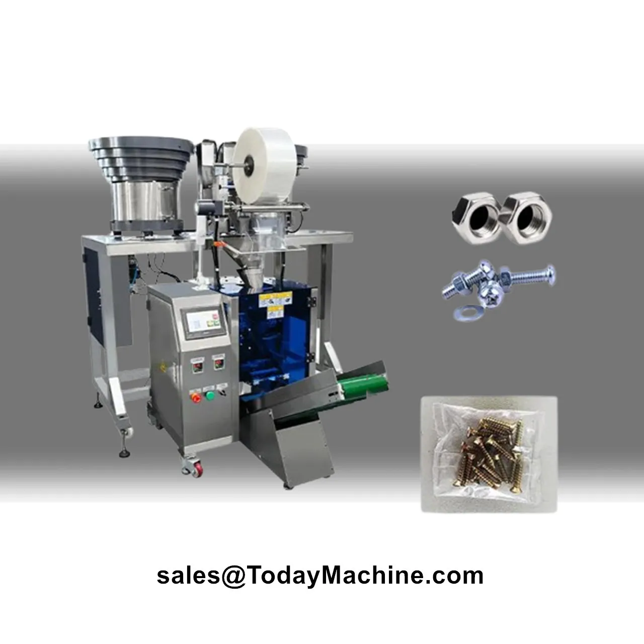 Automatic Vertical Packaging Bag Hardware Nuts and Bolts Screw Counting Packing Machine