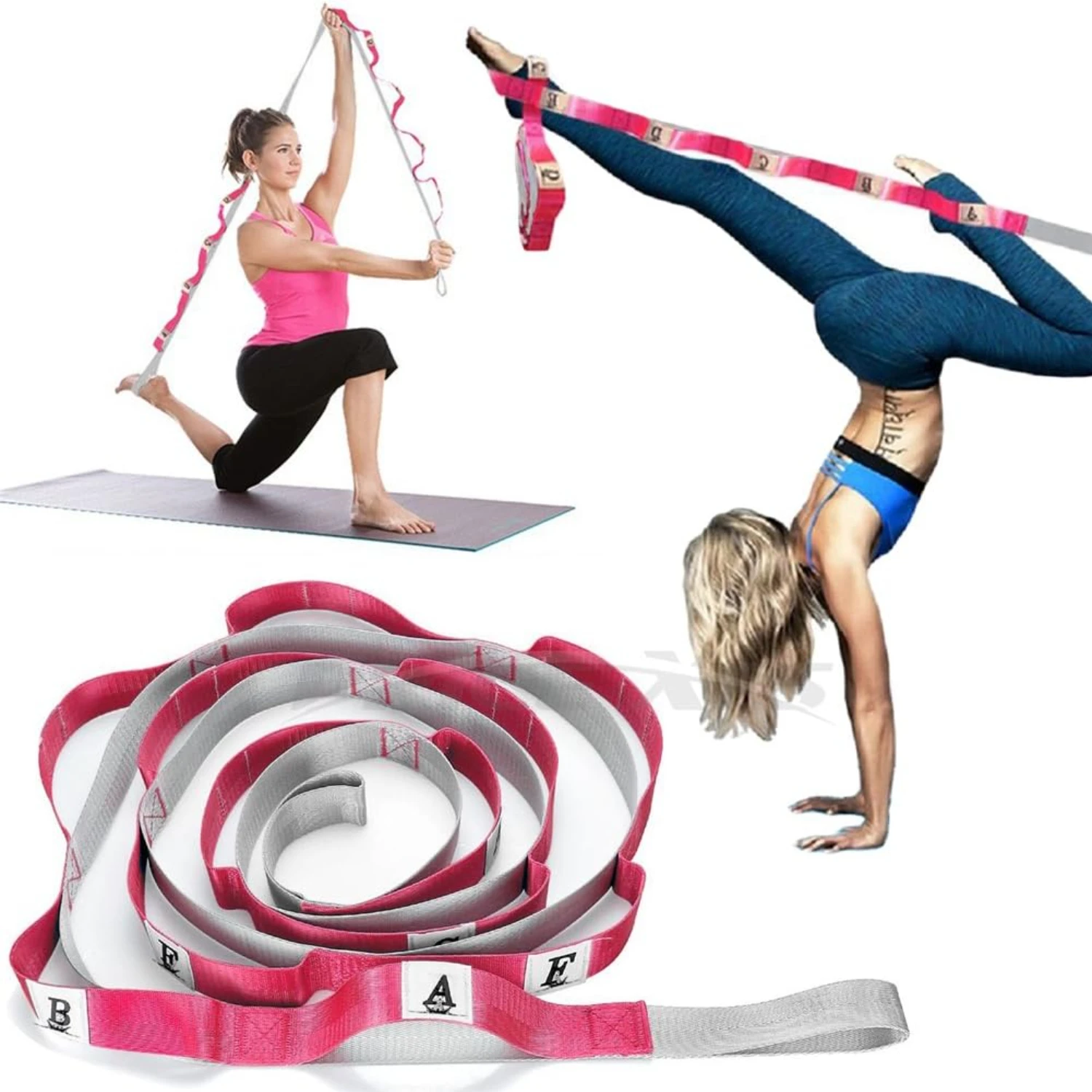 Enhanced Versatile Leg Stretcher Training Band for Amazing Yoga Practice - Achieve Outstanding Flexibility and Results with Mult