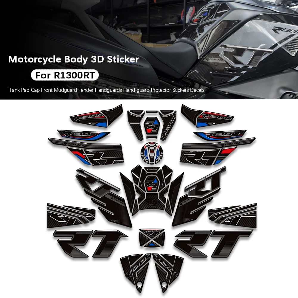 

Motorcycle Accessories For R1300RT R 1300 RT R1300 Tank Pad Cap Handguards Hand guard Protector Stickers Decals R 1300RT