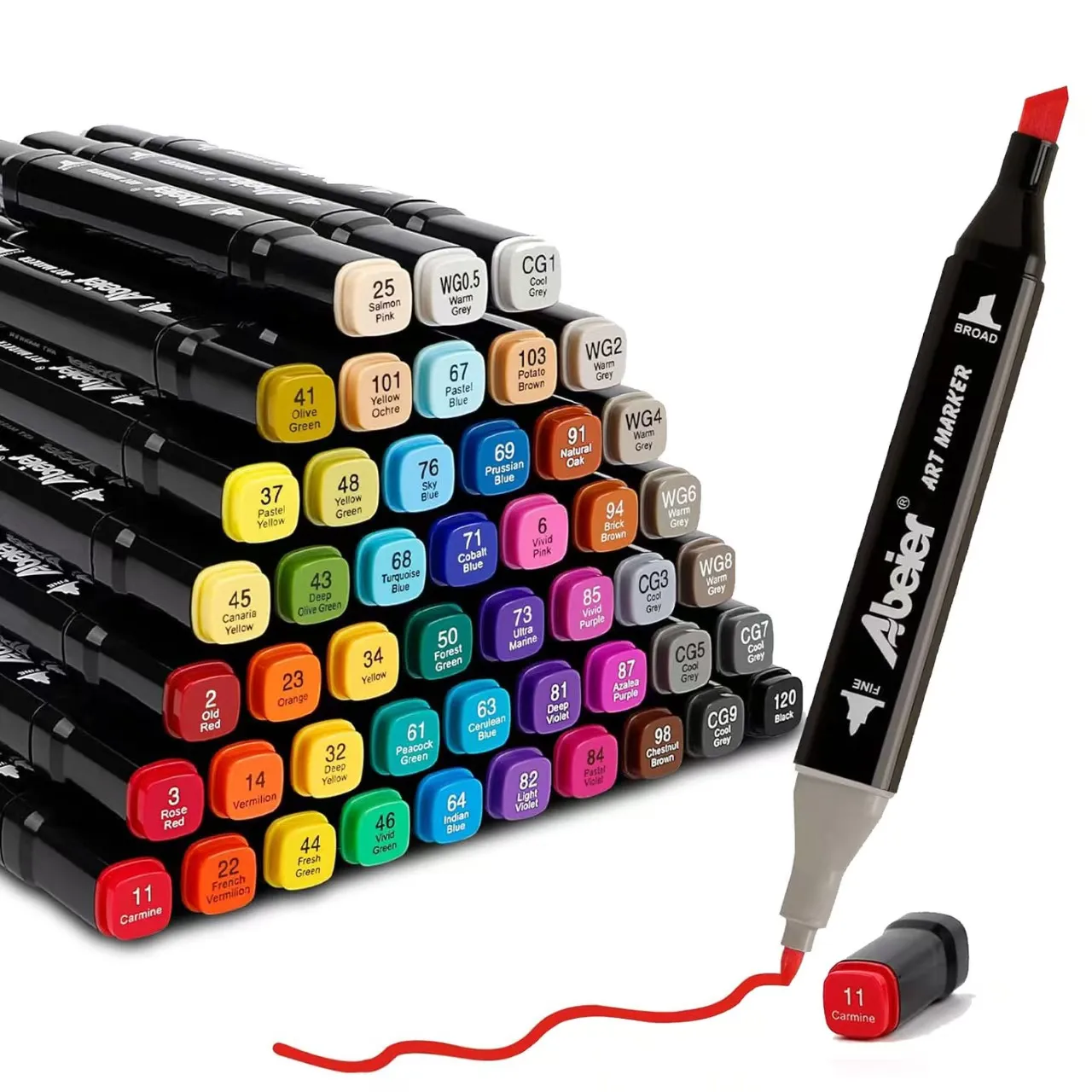 120 Colors Touch Double Headed Oily Art Marker Set for Draw Sketching Oily Tip Based Markers Graffiti Manga School Art Supplies