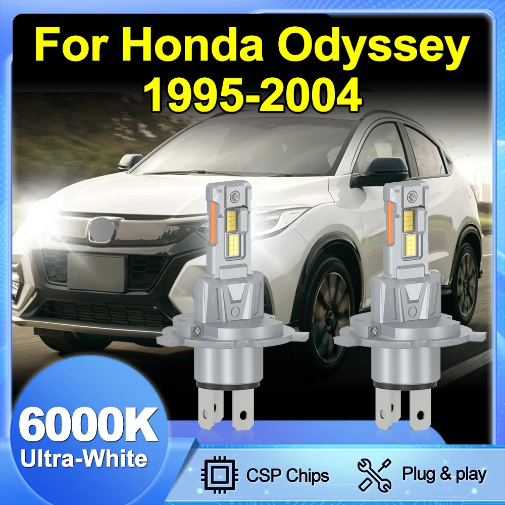 

Для Honda Odyssey 1995-2004 H4/9003/HB2 светодиодные лампы ультра-яркие лампы 360 ° Быстрая установка градусов 1:1, мини-размер, адаптер не требуется.