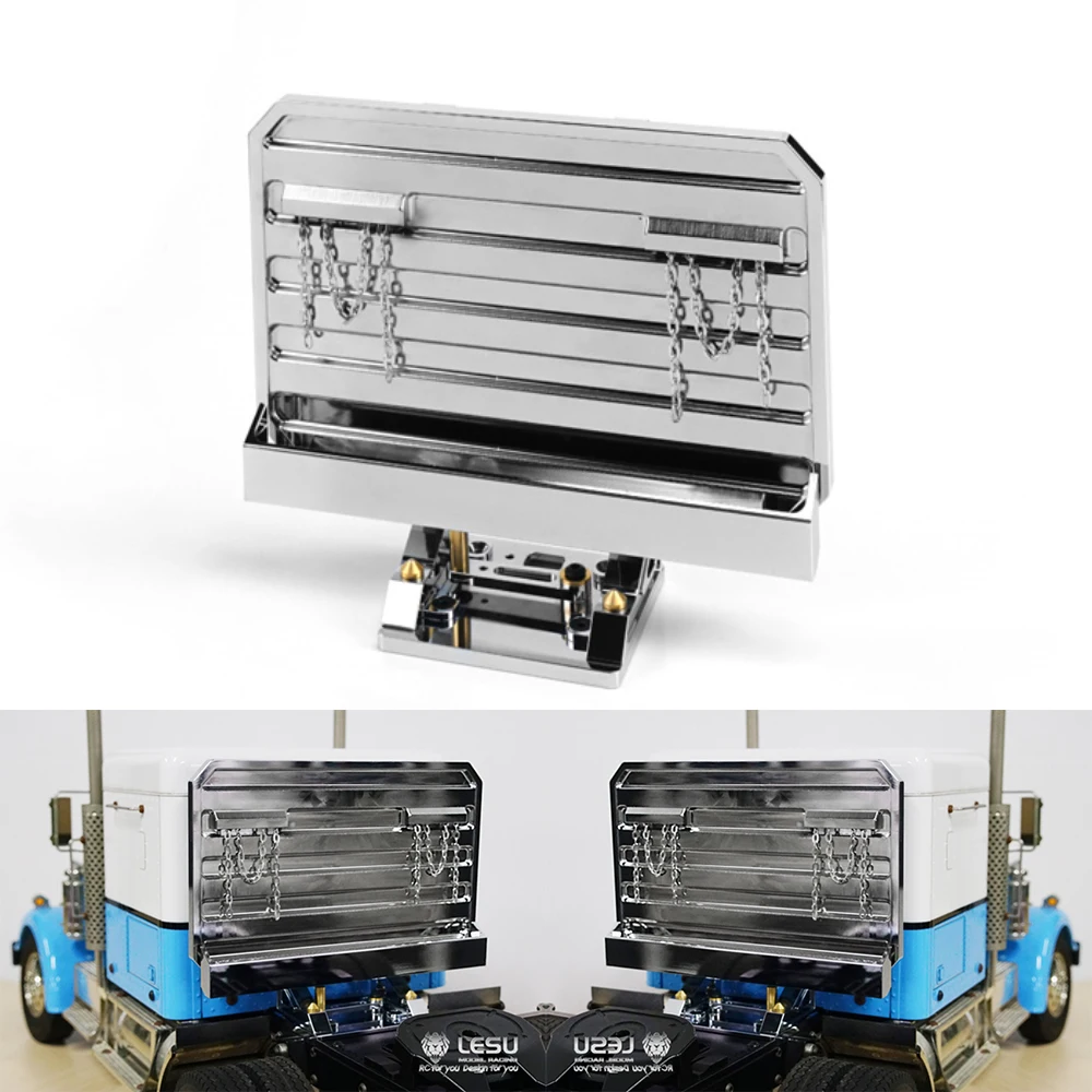 LESU Metall Kabine Hinten Platte Rack Für 1/14 TAMIYA King Hauler RC Traktor Lkw DIY Modell Fahrzeuge Lkw Fernbedienung Autos Spielzeug