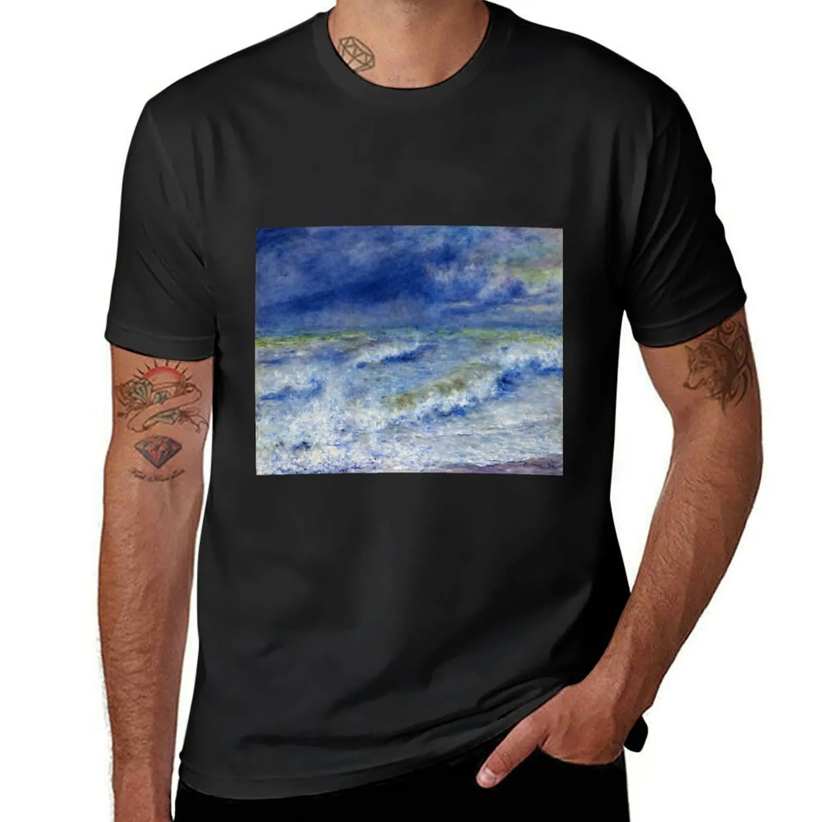 

Pierre-Auguste Renoir - Seascape T-Shirt sports fans cute tops oversized t shirts for men