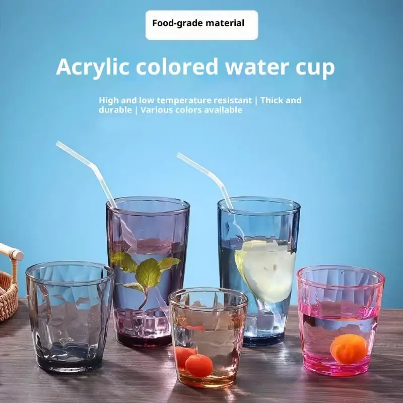 PC Drinking Cups Shatterproof Heat Resistant Shatter-Resistant Rinsing Cup For Home Kitchen Office Use