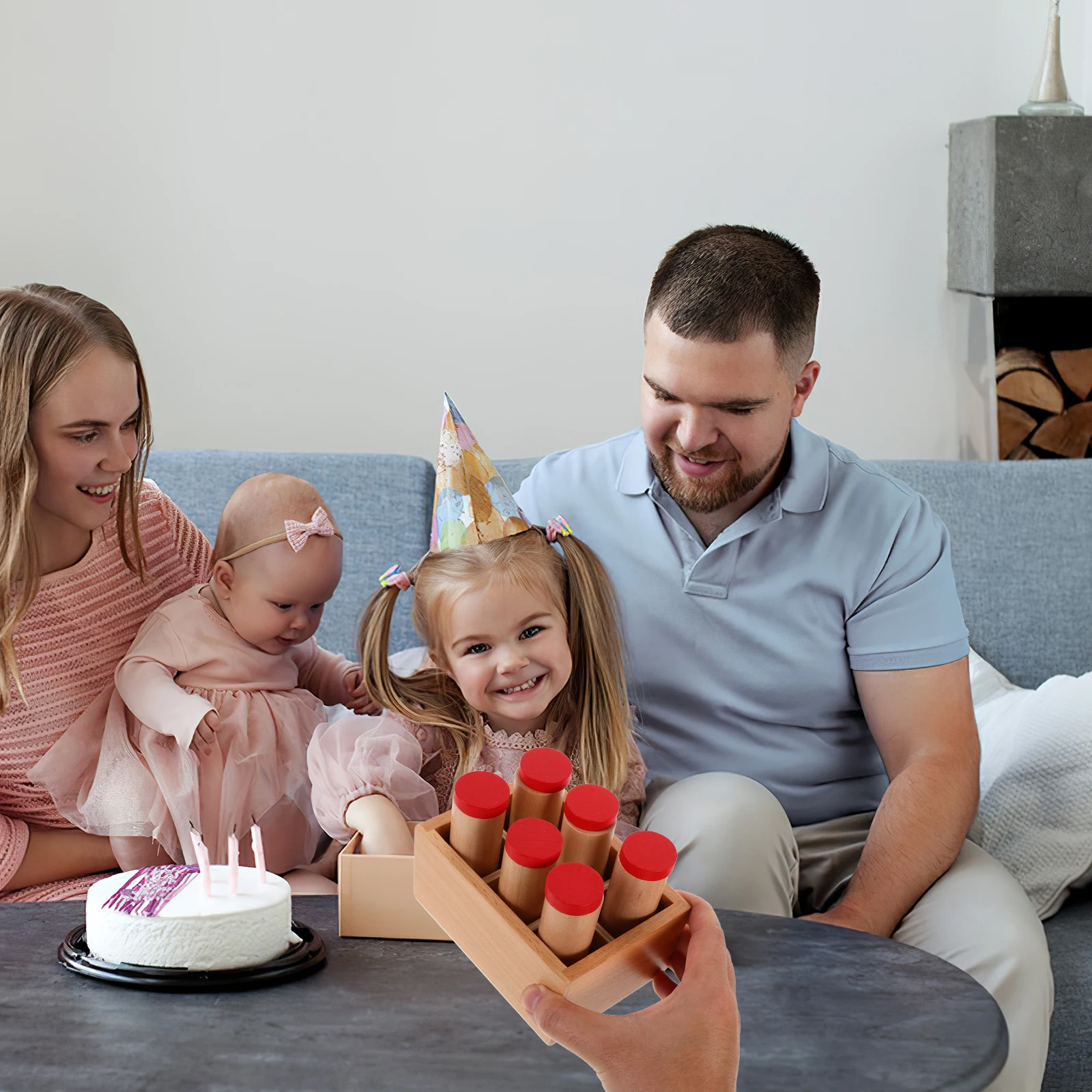 

1 Set Montessori Auditory Sound Bottles Preschool Sensory Development Fine Motor Educational Materials for Early