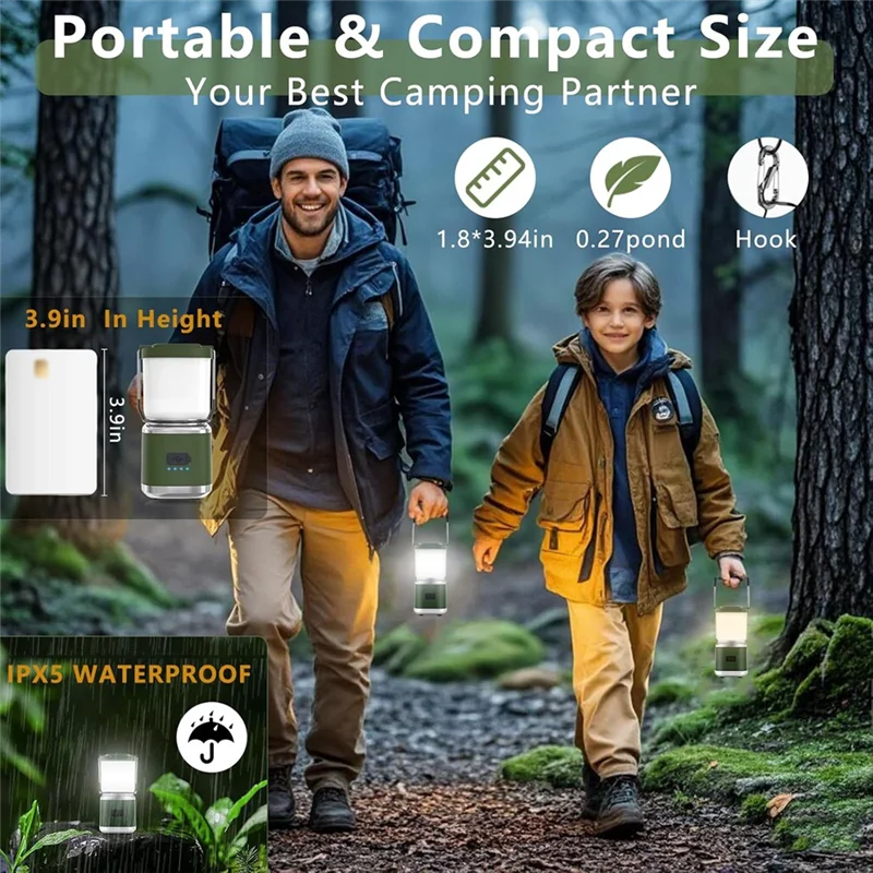 ABLK 야외 캠핑 조명 가정용 정전 조명 LED 캠핑 조명 허리케인 조명