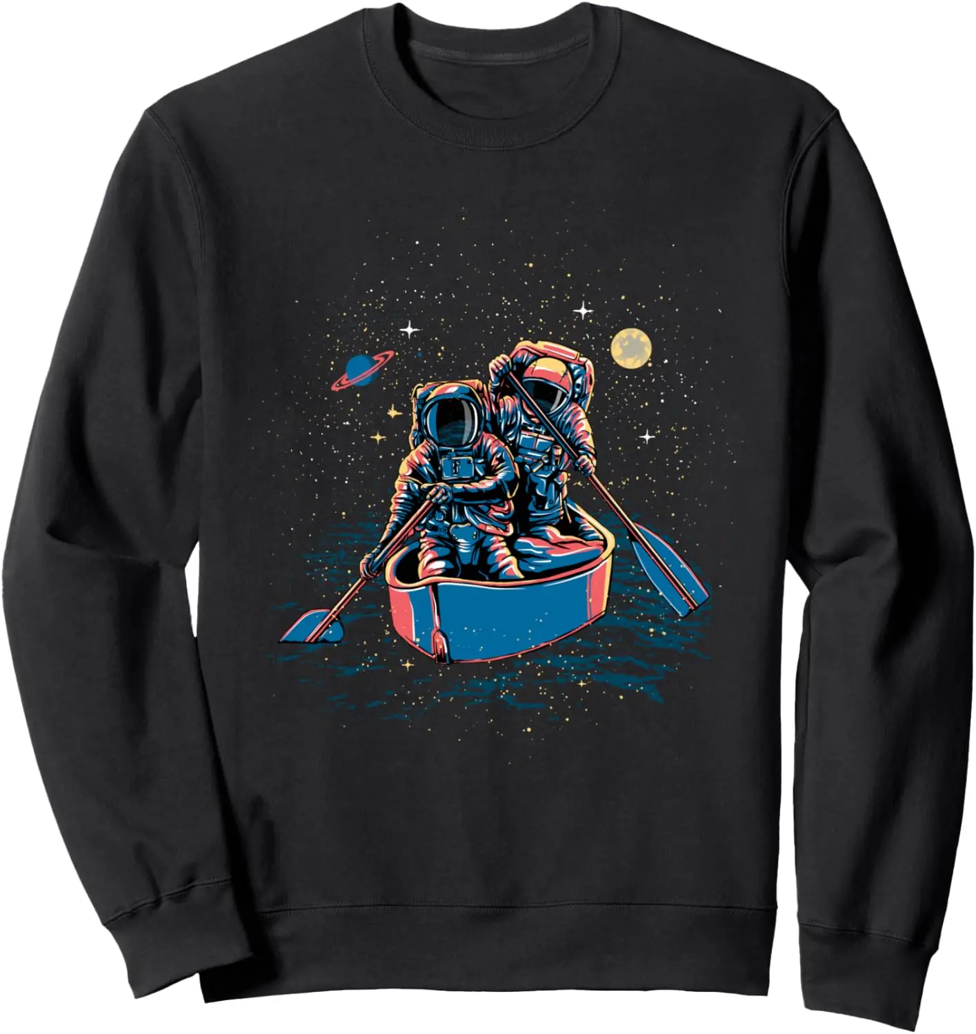 

Astronauts Boating In Outer Space Or Another Galaxy Sweatshirt