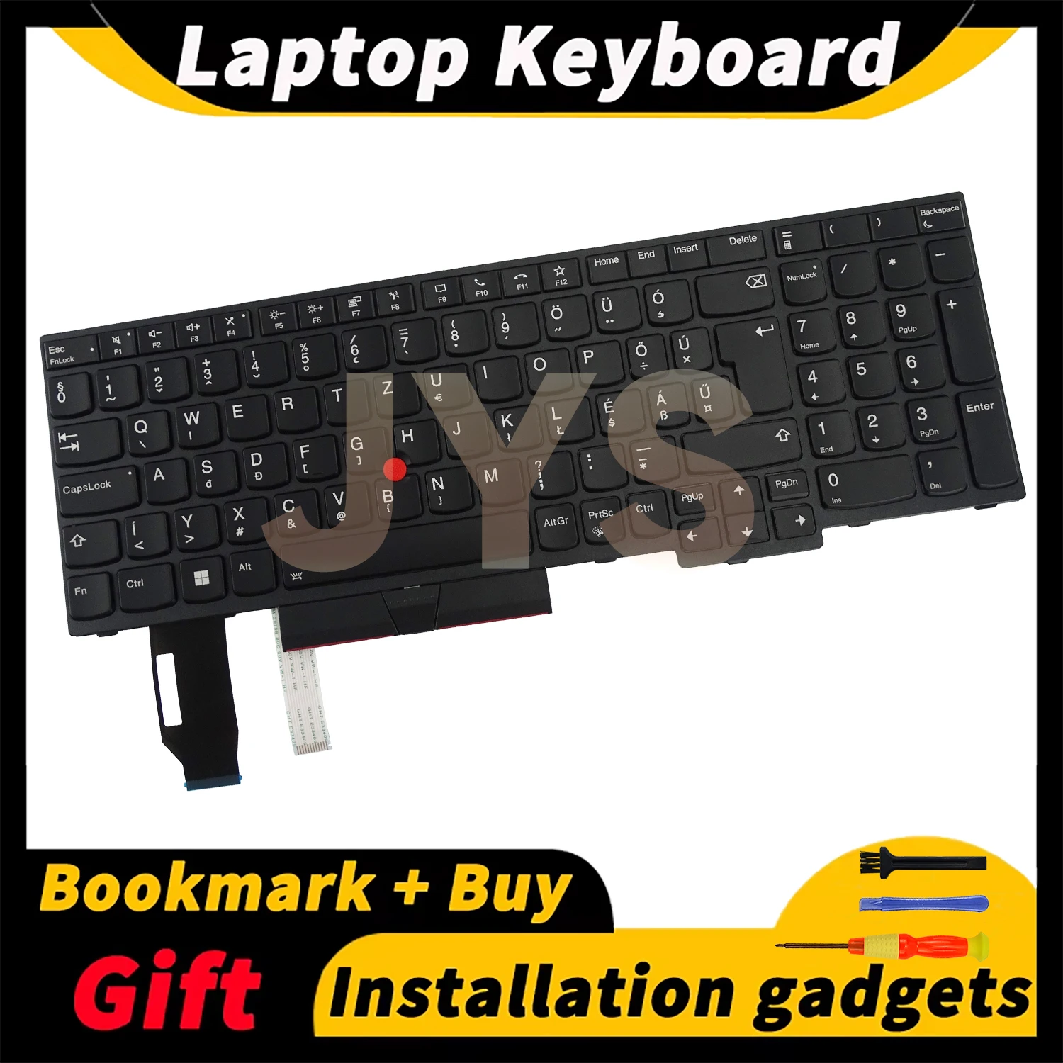 

Keyboards internal Hungarian layout For Lenovo ThinkPad T15 Gen1 Gen2/P15S Gen1 Gen2 laptop keyboard with backlit 5N20V78013
