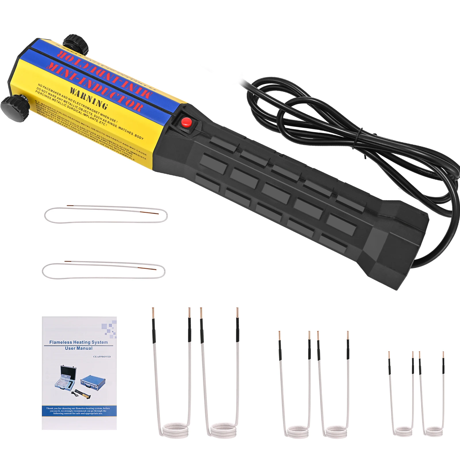 Magnetic Induction Heater 8 Coil Bolt Heat Removal Tool Kit 220V/110V Flameless Induction Heater Car Removal Repair Tool