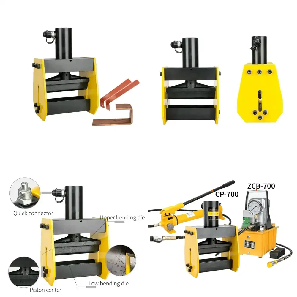 HYDRAULIC BUSBAR BENDER Steel Material Copper Processing Tool for 12mm Max Sheet for AL/Cu Sheet CB-200A